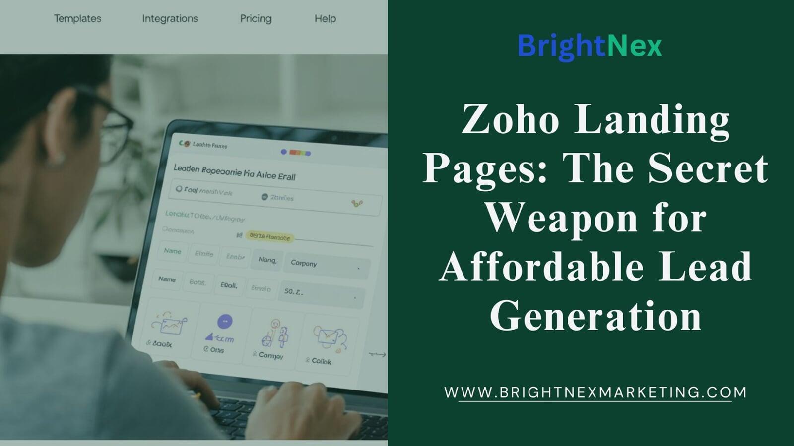 Zoho Landing Pages: The Secret Weapon for Affordable Lead Generation